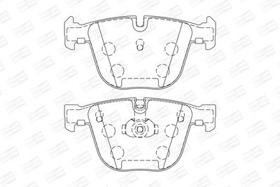 BREMSBELAGSATZ SCHEIBENBREMSE CHAMPION 571991CH 1