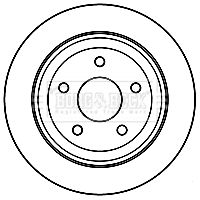 спирачен диск BORG & BECK BBD4792