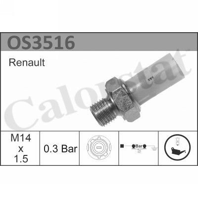 Датчик давления масла CALORSTAT by Vernet OS3516 для RENAULT SUPER