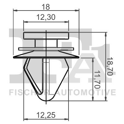Clip, listwa ochronna FA1 21-40070.25