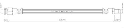 Тормозной шланг MOTAQUIP VBH1027 для MITSUBISHI GALANT