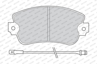 BREMSBELAGSATZ SCHEIBENBREMSE FERODO FDB101 1