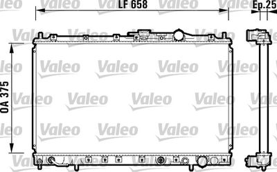 VALEO 734137 Радиатор, охлаждение двигателя 