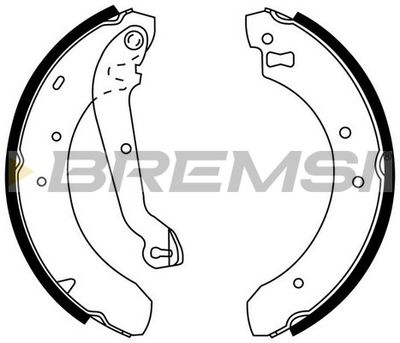Комплект тормозных колодок BREMSI GF0222 для FORD SIERRA