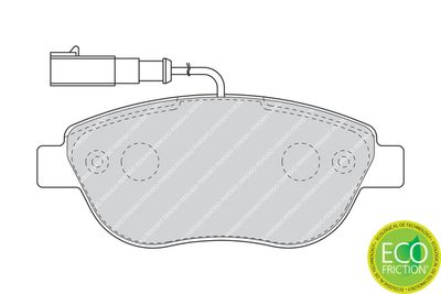 Brake Pad Set, disc brake FDB1467