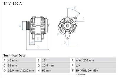 Generator BOSCH 0 986 049 400