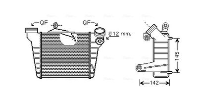 AVA QUALITY COOLING Intercooler, inlaatluchtkoeler (STA4036)