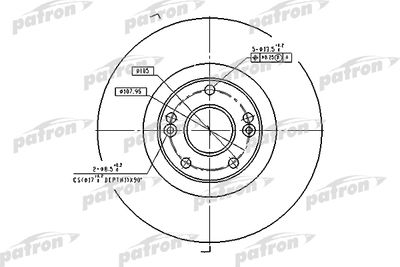 Тормозной диск PATRON PBD4179 для RENAULT LAGUNA