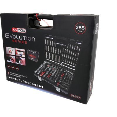 Ks Tools - Gola sada 1/4"+3/8"+1/2", 255ks