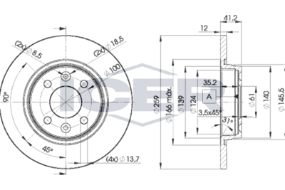 спирачен диск ICER 78BD4707-2