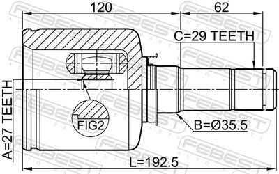 Joint Kit, drive shaft 2111-TKE4WDLH