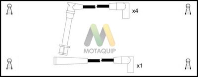 Комплект проводов зажигания MOTAQUIP LDRL1844 для ISUZU GEMINI