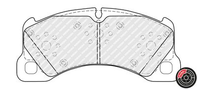 Brake Pad Set, disc brake FDB5417