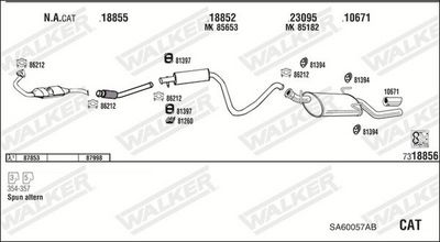 Изпускателна система WALKER SA60057AB