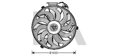 EACLIMA 33V07005 Вентилятор системы охлаждения двигателя  для BMW 8 (Бмв 8)