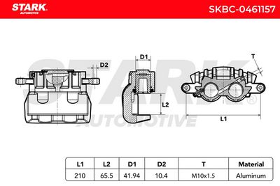 спирачен апарат STARK SKBC-0461157