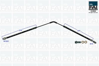 спирачен маркуч FAI AutoParts FPBH209