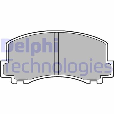 Комплект тормозных колодок, дисковый тормоз DELPHI LP452 для MITSUBISHI CORDIA