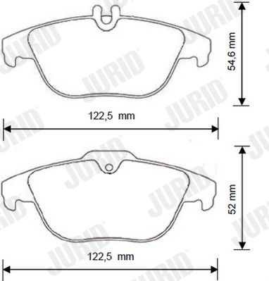 Brake Pad Set, disc brake 573248JC