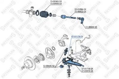 тампон, носач STELLOX 87-03179-SX
