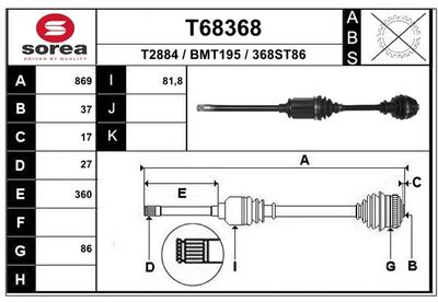 ANTRIEBSWELLE EAI T68368