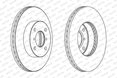 BREMSSCHEIBE FERODO DDF1396 1