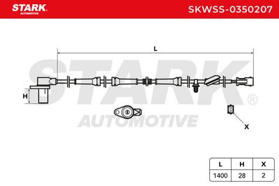 датчик, обороти на колелото STARK SKWSS-0350207