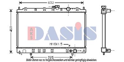 AKS DASIS 140000N Радиатор охлаждения двигателя для MITSUBISHI SPACE RUNNER (N1_W, N2_W)