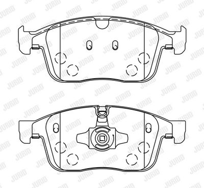 BREMSBELAGSATZ SCHEIBENBREMSE JURID 573808J