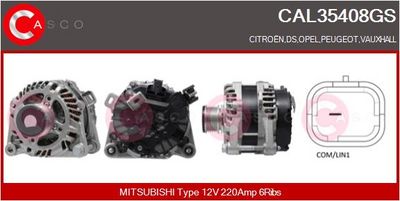 GENERATOR / ALTERNATOR CASCO CAL35408GS