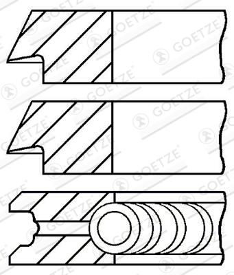 Set segmenti piston GOETZE ENGINE 08-325400-00