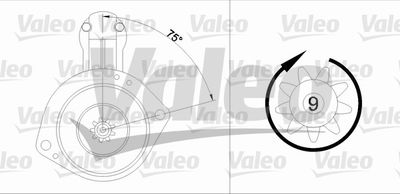 Стартер VALEO 455914 для NISSAN BLUEBIRD