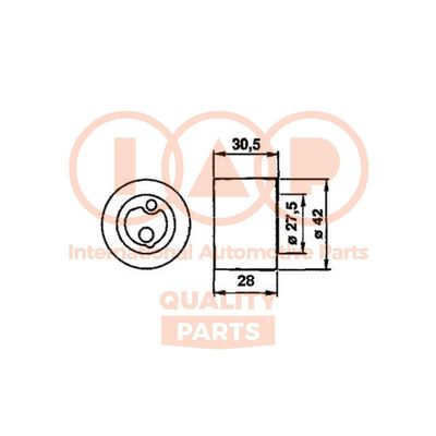 Натяжной ролик, ремень ГРМ IAP QUALITY PARTS 127-16061 для SUZUKI SWIFT