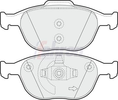 Fahren Brake Pad Set, disc brake FBP3074