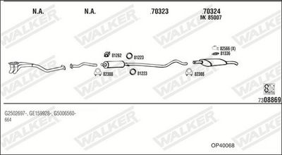 Изпускателна система WALKER OP40068
