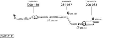 Изпускателна система BOSAL SYS10111