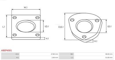 Repair Set, alternator ABEP4001