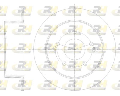 ROADHOUSE 62097.00 Тормозные диски для SSANGYONG ACTYON