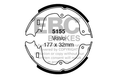 комплект спирачна челюст EBC Brakes 5155