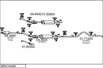 SISTEM DE ESAPAMENT MTS MERC53688D017051