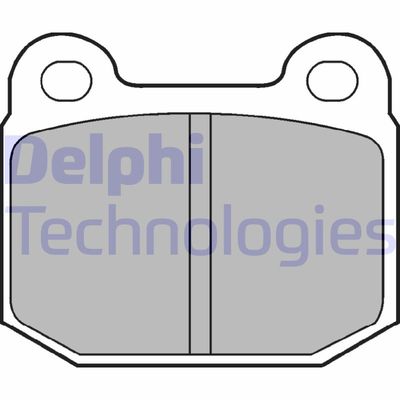 Комплект тормозных колодок, дисковый тормоз DELPHI LP87 для ALFA ROMEO RZ