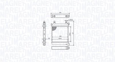 RADIATOR RACIRE MOTOR MAGNETI MARELLI 350213214500