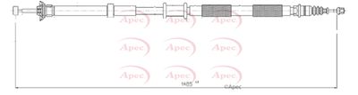 Cable Pull, parking brake APEC CAB1553