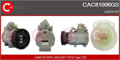 CASCO CAC81006GS Компрессор кондиционера  для LAND ROVER FREELANDER I (L314) 1.8 i 16V 4x4