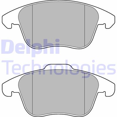 Bromsbeläggssats, skivbroms DELPHI LP3175