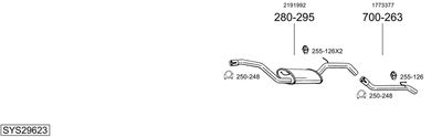 SISTEM DE ESAPAMENT BOSAL SYS29623