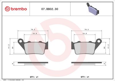BREMSBELAGSATZ SCHEIBENBREMSE