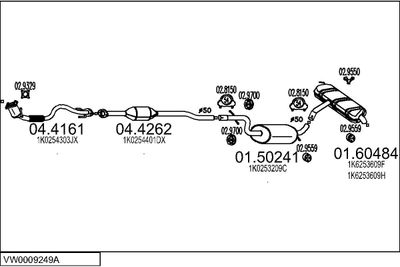 SISTEM DE ESAPAMENT MTS VW0009249A018391