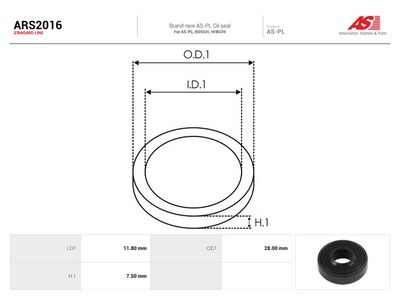 AS-PL - Sada na opravu alternátora HITACHI, ISUZU , ARS2016