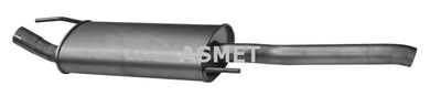 ASMET 03.047 Глушитель выхлопных газов  для VW GOLF III Variant (1H5) 2.0